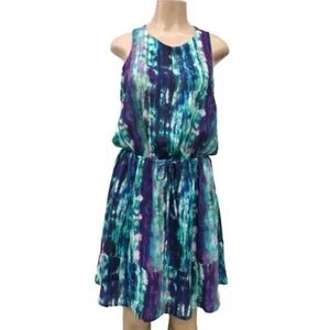 Mossimo Sundress Dress Tank Lined, Abstract Multicolor